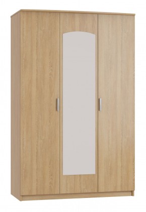 Шкаф 3-х дверный с зеркалом Шк210.1 МС Ирина в Нягани - nyagan.ok-mebel.com | фото