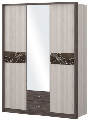 Шкаф 3-х дверный с зеркалом Шк68.2 МС Николь в Нягани - nyagan.ok-mebel.com | фото