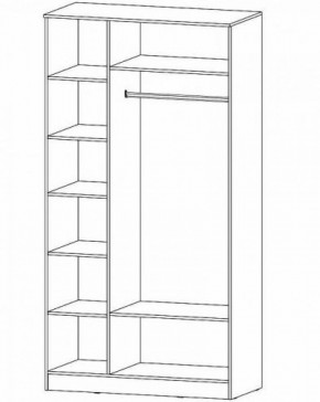 ГАММА Шкаф 3-х створчатый в Нягани - nyagan.ok-mebel.com | фото 2