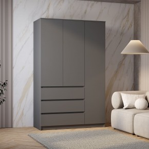 Шкаф 3-х створчатый Симпл ШК-08 (графит) в Нягани - nyagan.ok-mebel.com | фото 3