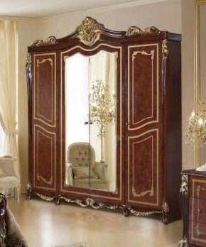 Шкаф 4-х дверный с зеркалами (19.144) Джоконда в Нягани - nyagan.ok-mebel.com | фото