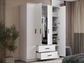 Шкаф 4-х створчатый Титан (белый) в Нягани - nyagan.ok-mebel.com | фото 4