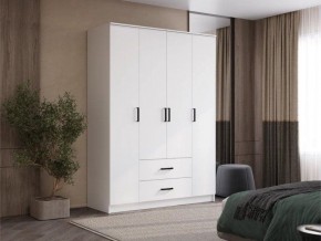 Шкаф 4-х створчатый Титан (белый) в Нягани - nyagan.ok-mebel.com | фото 5