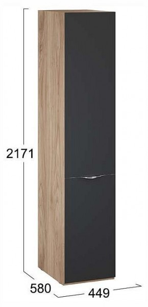Шкаф для белья Глосс СМ-319.07.001 в Нягани - nyagan.ok-mebel.com | фото 4