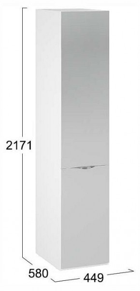 Шкаф для белья Глосс СМ-319.07.002 в Нягани - nyagan.ok-mebel.com | фото 4