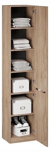 Шкаф для белья Глосс СМ-319.07.011 в Нягани - nyagan.ok-mebel.com | фото 2