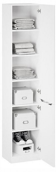 Шкаф для белья Глосс СМ-319.07.012 в Нягани - nyagan.ok-mebel.com | фото 3