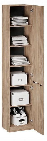 Шкаф для белья Глосс СМ-319.07.012 в Нягани - nyagan.ok-mebel.com | фото 2