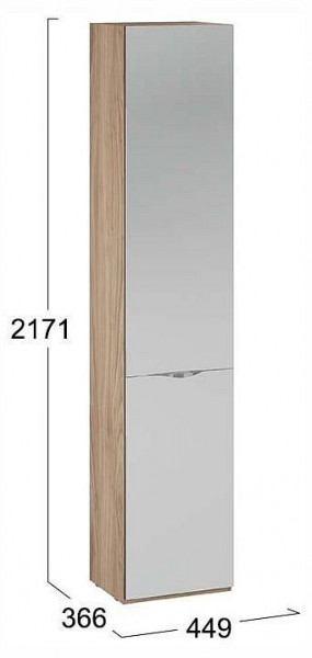 Шкаф для белья Глосс СМ-319.07.012 в Нягани - nyagan.ok-mebel.com | фото 4