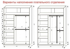 Шкаф-купе 1600 серии SOFT D6+D4+B2+PL2 (2 ящика+1штанга+1 полка) профиль «Капучино» в Нягани - nyagan.ok-mebel.com | фото 9