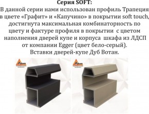 Шкаф-купе 1800 серии SOFT D1+D3+B2+PL1 (2 ящика+1штанга) профиль «Графит» в Нягани - nyagan.ok-mebel.com | фото 11