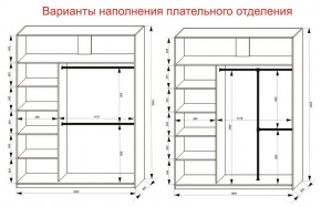 Шкаф-купе 1800 серии SOFT D1+D3+B2+PL1 (2 ящика+1штанга) профиль «Графит» в Нягани - nyagan.ok-mebel.com | фото 7