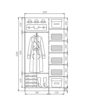 Шкаф-купе ХИТ 22-4-12-11 (420) в Нягани - nyagan.ok-mebel.com | фото 5