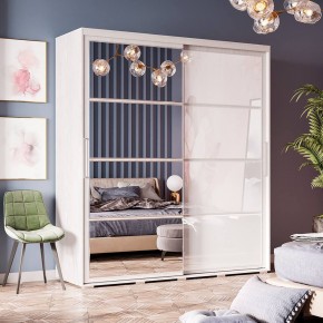 Шкаф-купе Крафт-6 1.6 м ШКК-06 (ясень белый) в Нягани - nyagan.ok-mebel.com | фото