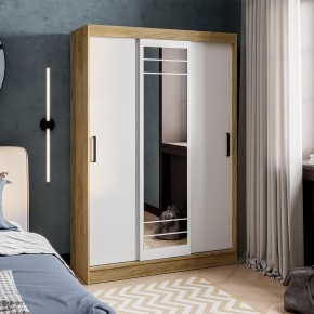 Шкаф-купе Тео ШКК-02 (крафт/белый) в Нягани - nyagan.ok-mebel.com | фото