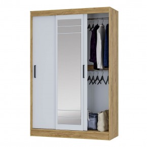 Шкаф-купе Тео ШКК-02 (крафт/белый) в Нягани - nyagan.ok-mebel.com | фото 3