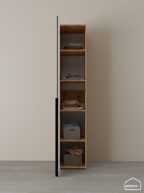 Шкаф Linnea MHR-1-2 2050х400х510 (ДВ-М 11.1.25) в Нягани - nyagan.ok-mebel.com | фото 4