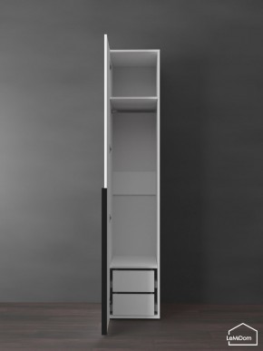 Шкаф Linnea MHR-1-3 2050х400х510 (Белый-М 11.1.1) в Нягани - nyagan.ok-mebel.com | фото 6