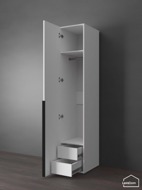 Шкаф Linnea MHR-1-3 2050х400х510 (Белый-М 11.1.1) в Нягани - nyagan.ok-mebel.com | фото 7