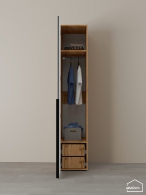 Шкаф Linnea MHR-1-3 2050х400х510 (ДВ-М 11.1.25) в Нягани - nyagan.ok-mebel.com | фото 5
