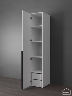 Шкаф Linnea MHR-1-4 2050х400х510 (Белый-М 11.1.1) в Нягани - nyagan.ok-mebel.com | фото 5
