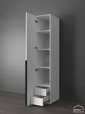 Шкаф Linnea MHR-1-4 2050х400х510 (Белый-М 11.1.1) в Нягани - nyagan.ok-mebel.com | фото 6