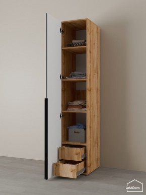 Шкаф Linnea MHR-1-4 2050х400х510 (ДВ-М 11.1.25) в Нягани - nyagan.ok-mebel.com | фото 5