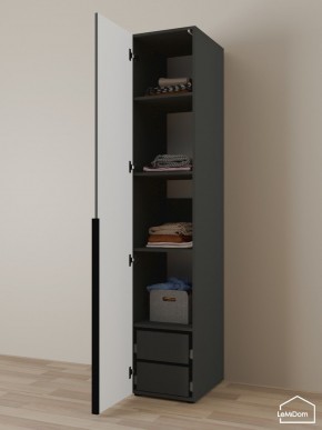 Шкаф Linnea MHR-1-4 2050х400х510 (Графит-М 11.1.25) в Нягани - nyagan.ok-mebel.com | фото 5