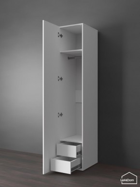 Шкаф Linnea MHR-1PO-3 2050х400х510 (Белый-М 11.1.1) в Нягани - nyagan.ok-mebel.com | фото 5