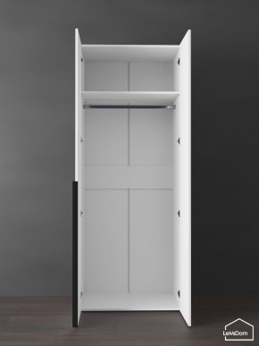 Шкаф Linnea MHR-2 2050х800х510 (Белый-М 11.1.2) в Нягани - nyagan.ok-mebel.com | фото 4