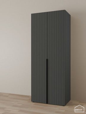 Шкаф Linnea MHR-2 2050х800х510 (Графит-М 11.1.25) в Нягани - nyagan.ok-mebel.com | фото