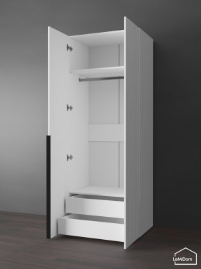Шкаф Linnea MHR-2-3 2050х800х510 (Белый-М 11.1.2) в Нягани - nyagan.ok-mebel.com | фото 5