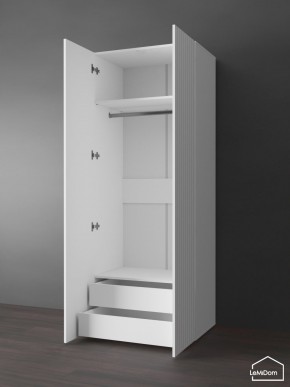 Шкаф Linnea MHR-2PO-3 2050х800х510 (Белый-М 11.1.1) в Нягани - nyagan.ok-mebel.com | фото 5