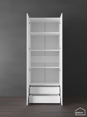 Шкаф Linnea MHR-2PO-4 2050х800х510 (Белый-М 11.1.2) в Нягани - nyagan.ok-mebel.com | фото 6