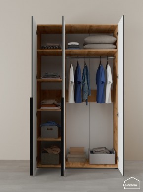 Шкаф Linnea MHR-3-1 2050х1200х510 (ДВ-М 11.1.25) в Нягани - nyagan.ok-mebel.com | фото 4