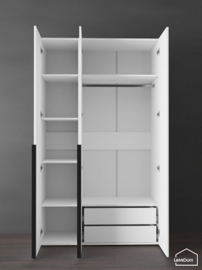 Шкаф Linnea MHR-3-2 2050х1200х510 (Белый-М 11.1.1) в Нягани - nyagan.ok-mebel.com | фото 5