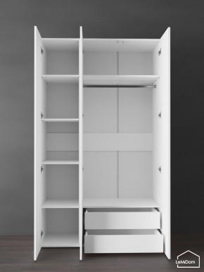 Шкаф Linnea MHR-3PO-2 2050х1200х510 (Белый-М 11.1.2) в Нягани - nyagan.ok-mebel.com | фото 5