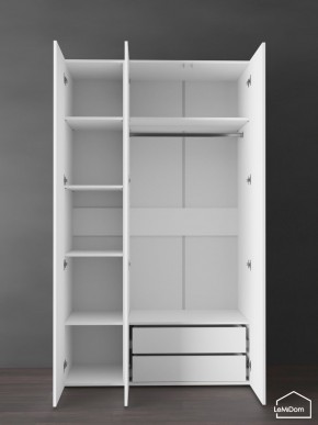 Шкаф Linnea MHR-3PO-2 2050х1200х510 (Белый-М 11.1.2) в Нягани - nyagan.ok-mebel.com | фото 6