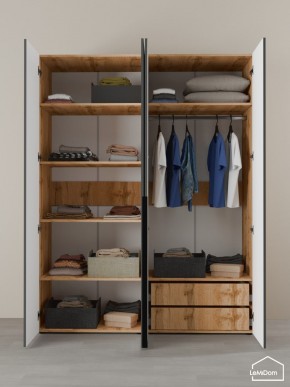Шкаф Linnea MHR-4-2 2050х1600х510 (ДВ-М 11.1.25) в Нягани - nyagan.ok-mebel.com | фото 6
