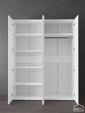Шкаф Linnea MHR-4PO-1 2050х1600х510 (Белый-М 11.1.1) в Нягани - nyagan.ok-mebel.com | фото 4