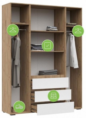 Шкаф платяной Элла в Нягани - nyagan.ok-mebel.com | фото 4