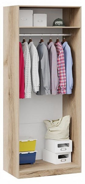 Шкаф платяной Фьюжн ТД-260.07.02 в Нягани - nyagan.ok-mebel.com | фото 3