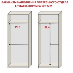 Шкаф распашной серия «ЗЕВС» (PL3/С1/PL2) Серый камень/Небраска натуральный в Нягани - nyagan.ok-mebel.com | фото 10