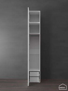 Шкаф с антресолью Linnea MHR-1POA-3 2450х400х510 (Белый-М 11.1.1) в Нягани - nyagan.ok-mebel.com | фото 5