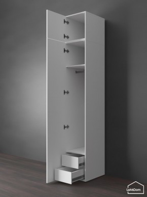 Шкаф с антресолью Linnea MHR-1POA-3 2450х400х510 (Белый-М 11.1.1) в Нягани - nyagan.ok-mebel.com | фото 6