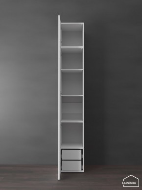Шкаф с антресолью Linnea MHR-1POA-4 2450х400х510 (Белый-М 11.1.1) в Нягани - nyagan.ok-mebel.com | фото 6