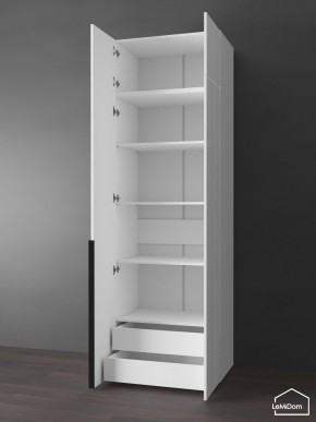 Шкаф с антресолью Linnea MHR-2A-4 2450х800х510 (Белый-М 11.1.1) в Нягани - nyagan.ok-mebel.com | фото 5