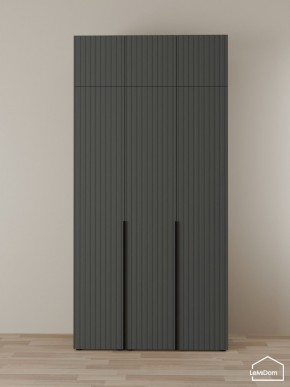 Шкаф с антресолью Linnea MHR-3A-1 2450х1200х510 (Графит-М 11.1.25) в Нягани - nyagan.ok-mebel.com | фото