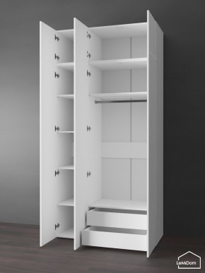 Шкаф с антресолью Linnea MHR-3POA-2 2450х1200х510 (Белый-М 11.1.2) в Нягани - nyagan.ok-mebel.com | фото 5