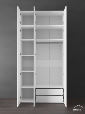 Шкаф с антресолью Linnea MHR-3POA-2 2450х1200х510 (Белый-М 11.1.2) в Нягани - nyagan.ok-mebel.com | фото 6